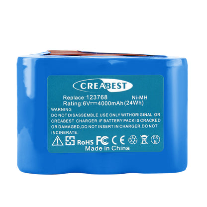 SHENTEC 4000mAh 6V Ni-MH BATTERIE POUR ULO BOX EBL 801 123768 93230 5 VYRR