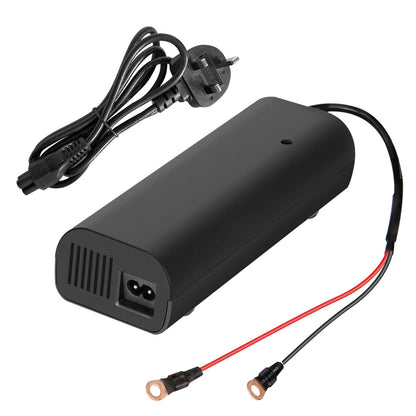 SHENTEC Chargeur de batterie LiFePO4 14,6V 20A pour batteries au phosphate de fer lithium 12V avec bornes M8 et pinces crocodiles