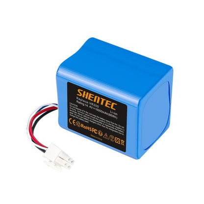 SHENTEC Batterie Li-ion 6000mAh 14.4V pour Vorwerk Kobold VR200 20884-1 4NCR18650P2-C001A