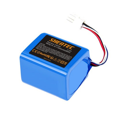 SHENTEC Batterie Li-ion 6000mAh 14.4V pour Vorwerk Kobold VR200 20884-1 4NCR18650P2-C001A