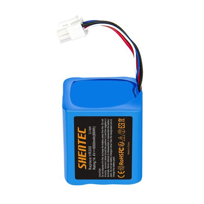 SHENTEC Batterie Li-ion 6000mAh 14.4V pour Vorwerk Kobold VR200 20884-1 4NCR18650P2-C001A