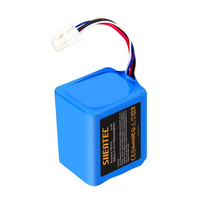 SHENTEC Batterie Li-ion 6000mAh 14.4V pour Vorwerk Kobold VR200 20884-1 4NCR18650P2-C001A