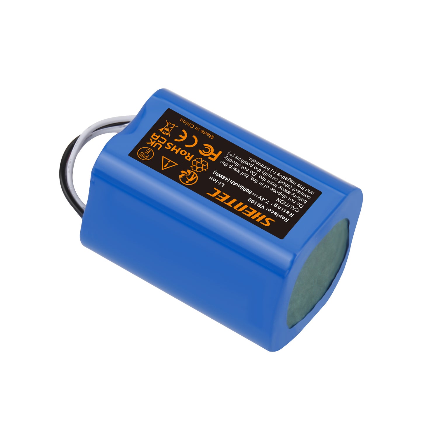 SHENTEC Batterie de remplacement Li-ion 6Ah 7,4 V pour Vorwerk SCM61932,46439 Vorwerk Kobold VR100,VX100