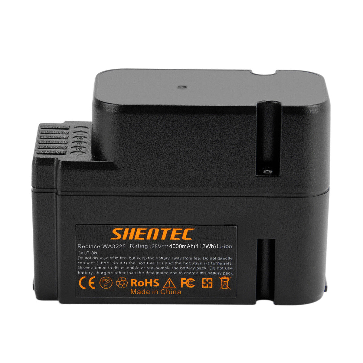 SHENTEC 2x 4.0Ah 28V Batterie de Remplacement Li-ion pour Worx WA3225 WA3565 WG754E WG790E WG791E.1 WG796E.1