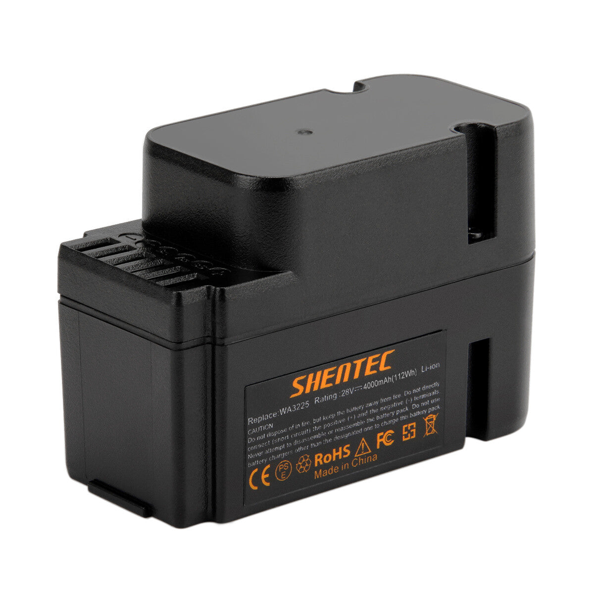 SHENTEC 2x 4.0Ah 28V Batterie de Remplacement Li-ion pour Worx WA3225 WA3565 WG754E WG790E WG791E.1 WG796E.1