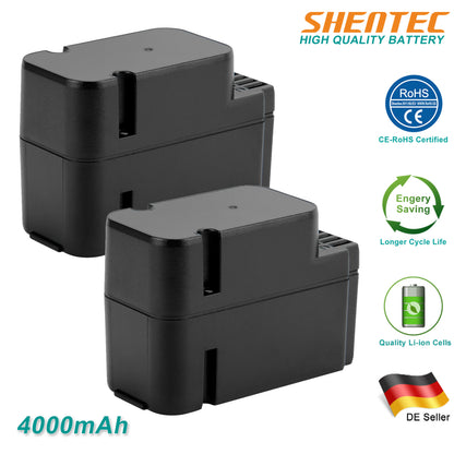 SHENTEC 2x 4.0Ah 28V Batterie de Remplacement Li-ion pour Worx WA3225 WA3565 WG754E WG790E WG791E.1 WG796E.1