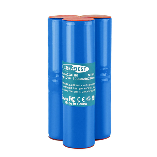 SHENTEC 3000mAh 7.2V Ni-MH Batterie de remplacement pour taille-haies Wolf BS80 BS-80 ACCU 80
