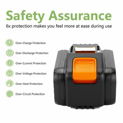 SHENTEC 20V 6000mAh Batterie Li-ion Pour Worx WA3551.1 WX170 WX372 WX390 WA3516 WA3549.1