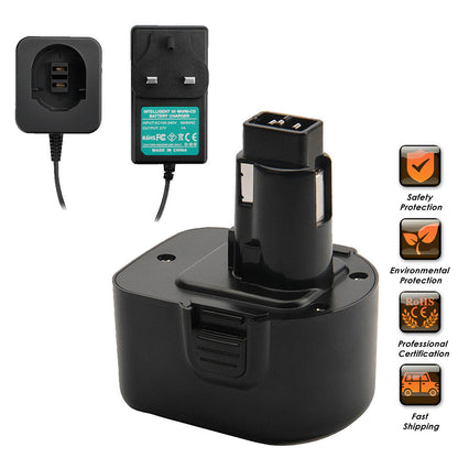 SHENTEC Batterie Ni-MH 12V 3500mAh pour Dewalt DC9071 DE9074 DE9075 DW9072 DW9071 DE9037