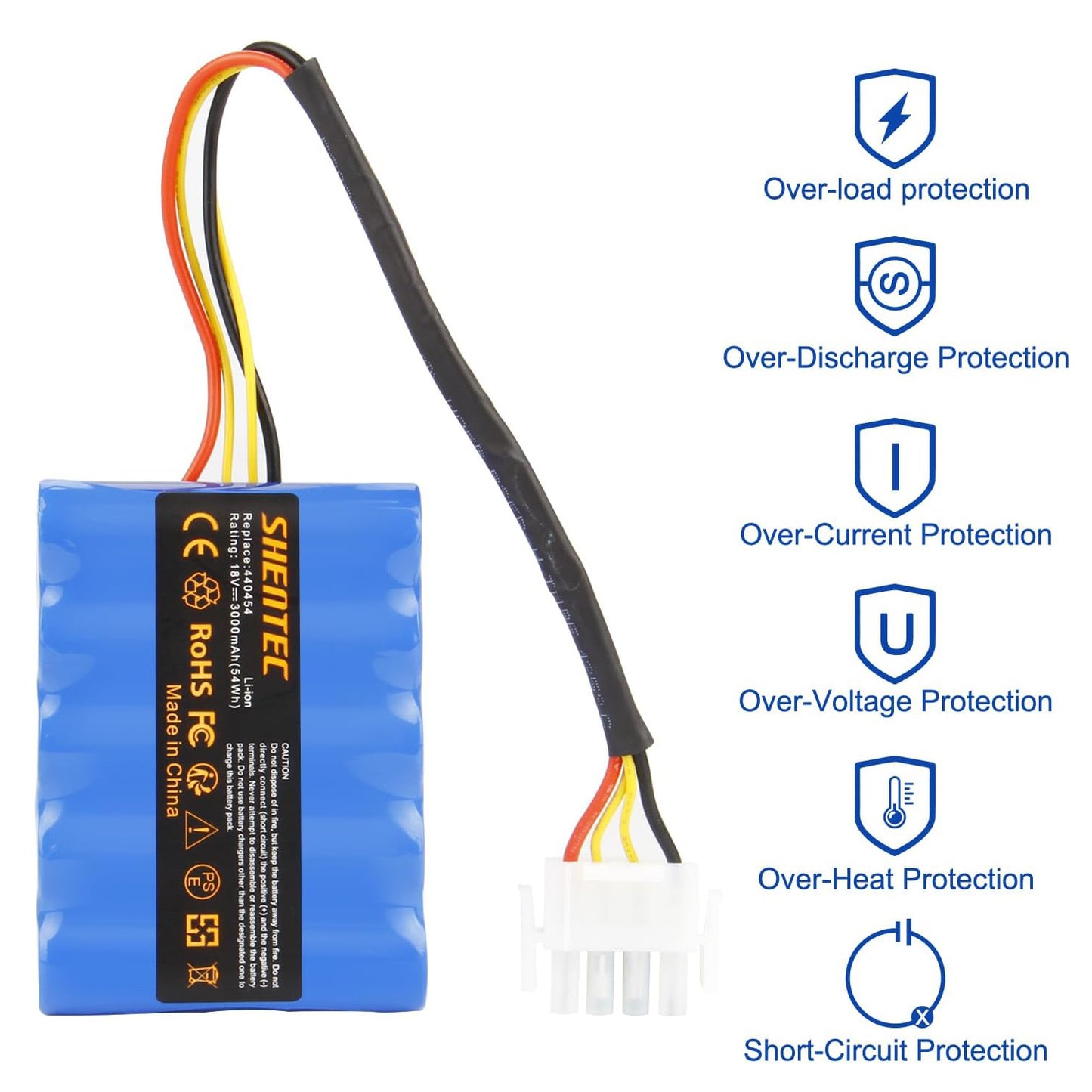 Batterie SHENTEC 18V 3000mAh pour tondeuse robot AL-KO Solo Robolinho 100 110 1100 41.6 Solo 700 700E 1000 1100