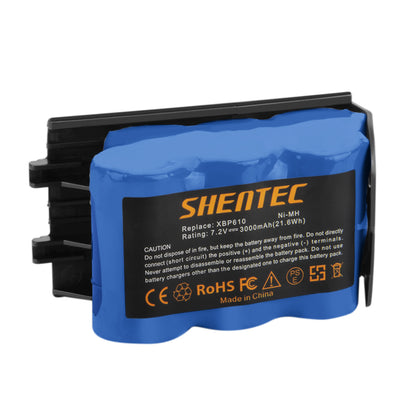 SHENTEC Batterie de remplacement Ni-MH 3000mAh 7.2V pour Shark XBP-610 XBP610 EU-36000 UV610DT