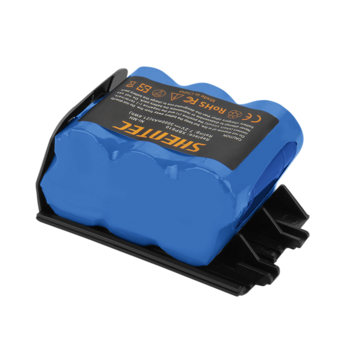SHENTEC Batterie de remplacement Ni-MH 3000mAh 7.2V pour Shark XBP-610 XBP610 EU-36000 UV610DT