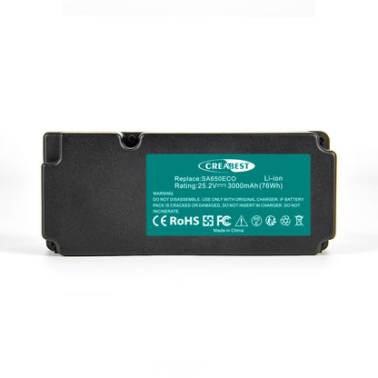 SHENTEC 3000mAh 25.2V Batterie Li-ion pour 0862622 862601 Garden Feelings 862618 INR19/65