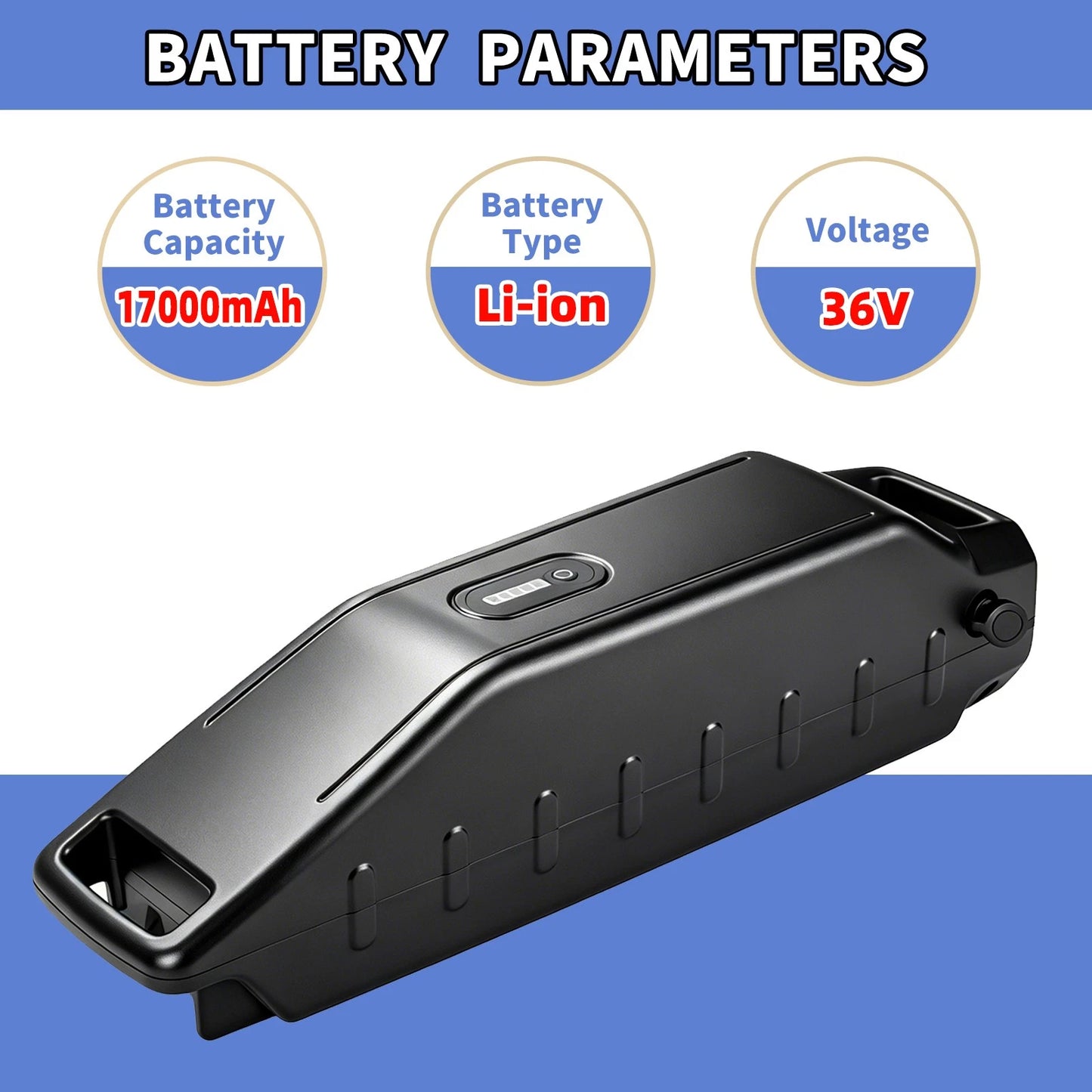 36V 170000mAh E-Bike Battery For Haibike Sduro Winora Y420.X, Y520.X, Y610.X, Y280.X 36V 17Ah